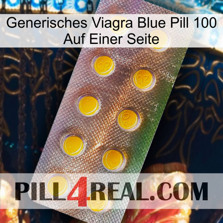 Generic Viagra Blue Pill 100 On One Side new11